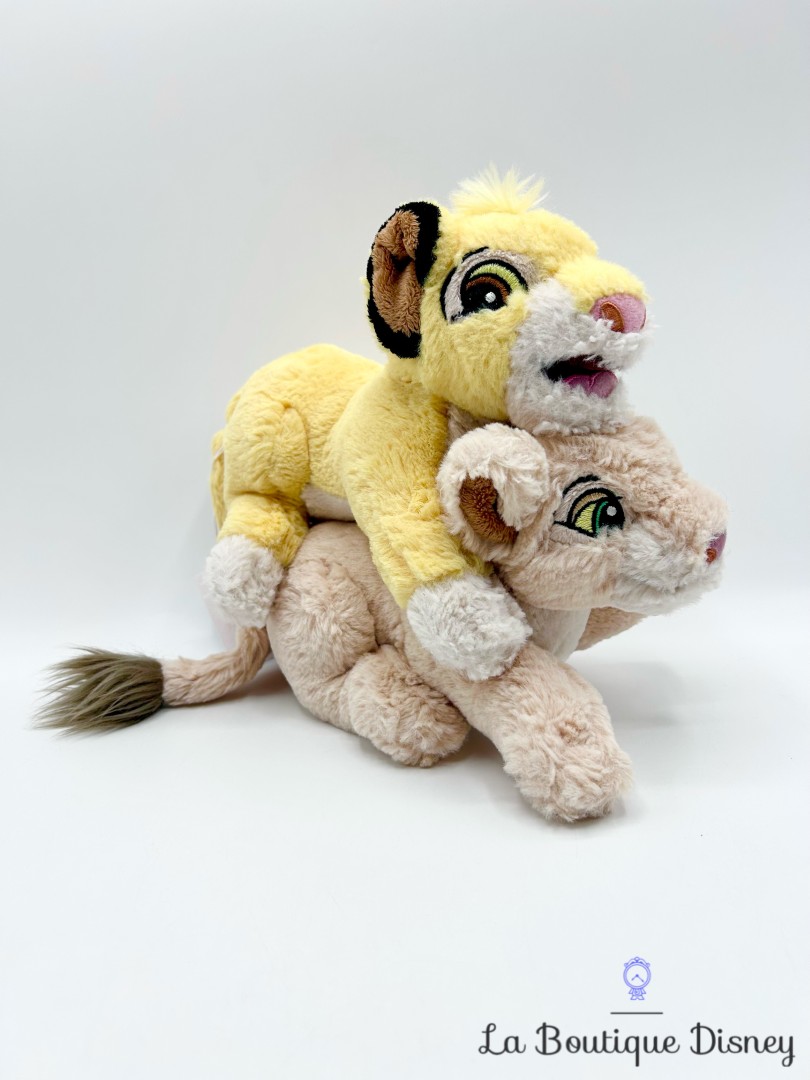 Peluches-Simba-Nala-Le-Roi-Lion-Disneyland-Paris-2017-Disney-jaune-couple-22-cm (3)