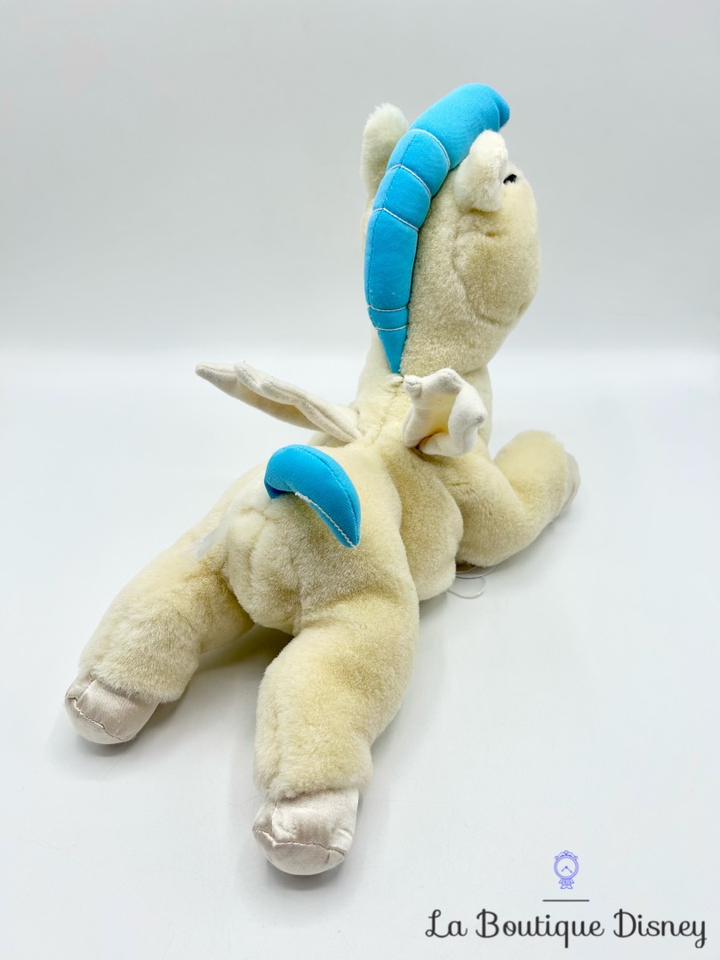 Peluche-Pégase-cheval-ailé-Hercule-Disney-Jemini-blanc-bleu-pochette-vintage-23-cm (5)