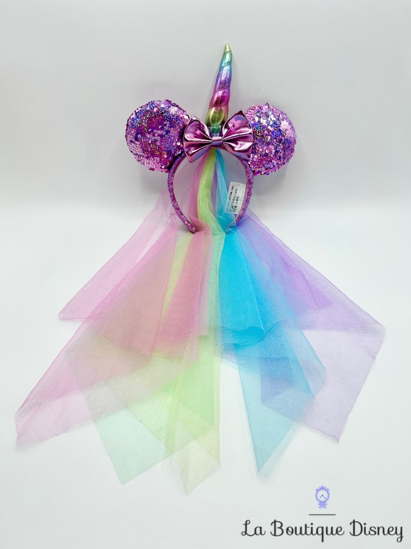 Serre-tête-Oreilles-Minnie-Mouse-Licorne-Disney-Parks-2022-ears-Disneyland-sequins-violet (2)