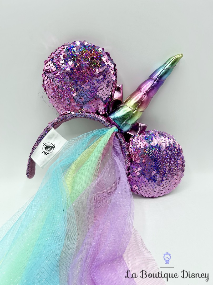Serre-tête-Oreilles-Minnie-Mouse-Licorne-Disney-Parks-2022-ears-Disneyland-sequins-violet (3)