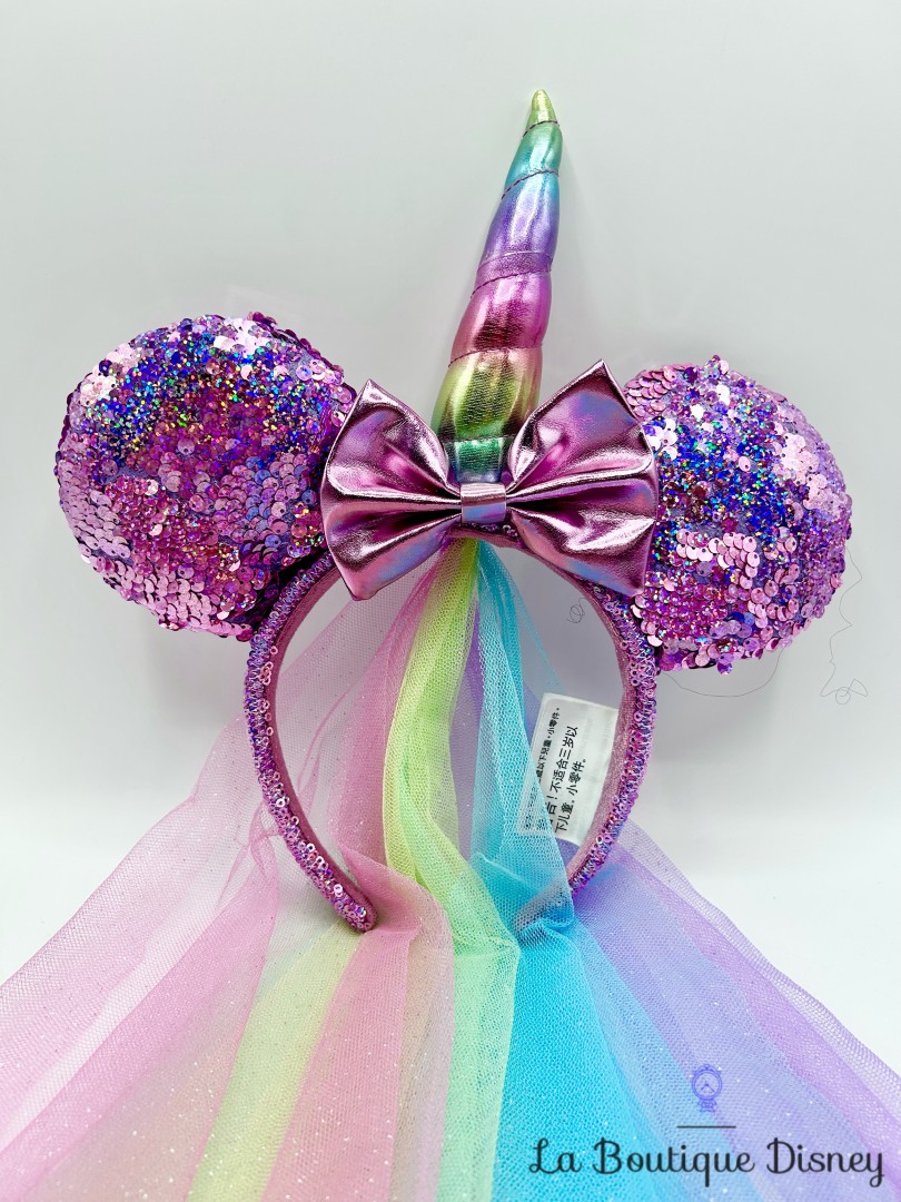 Serre-tête-Oreilles-Minnie-Mouse-Licorne-Disney-Parks-2022-ears-Disneyland-sequins-violet (5)