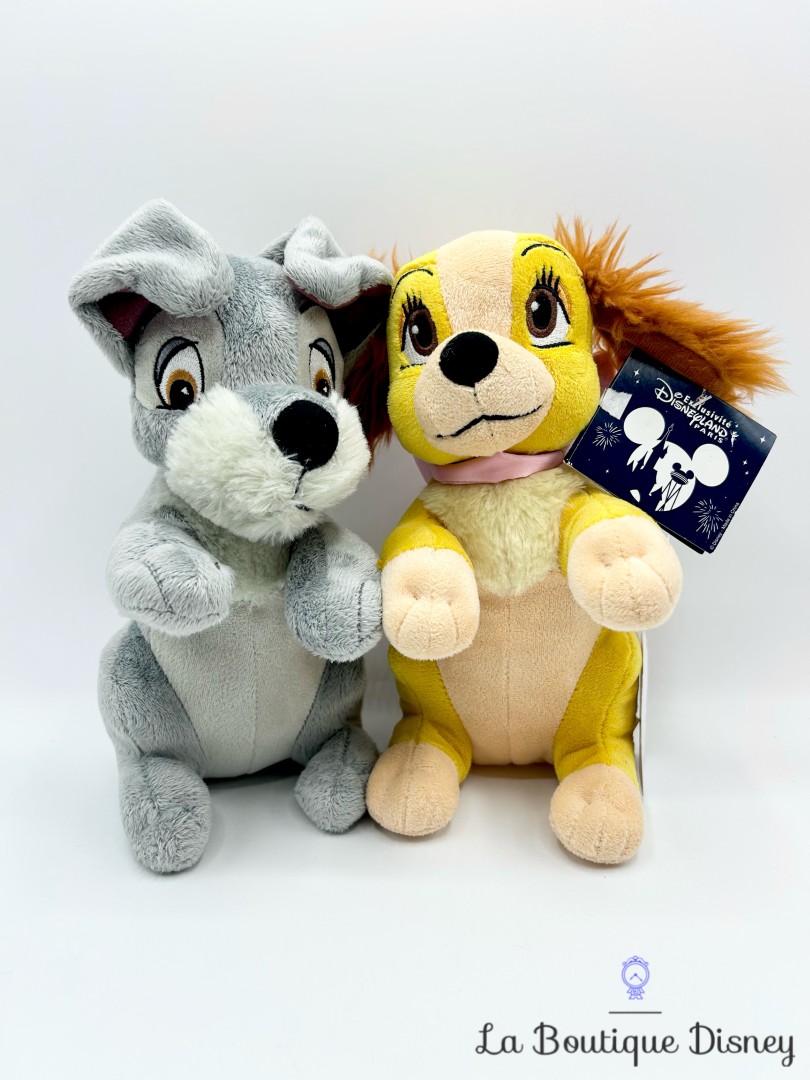 Peluche-La-Belle-et-le-Clochard-Disneyland-2016-Disney-chiens-couple-assis-25-cm (2)