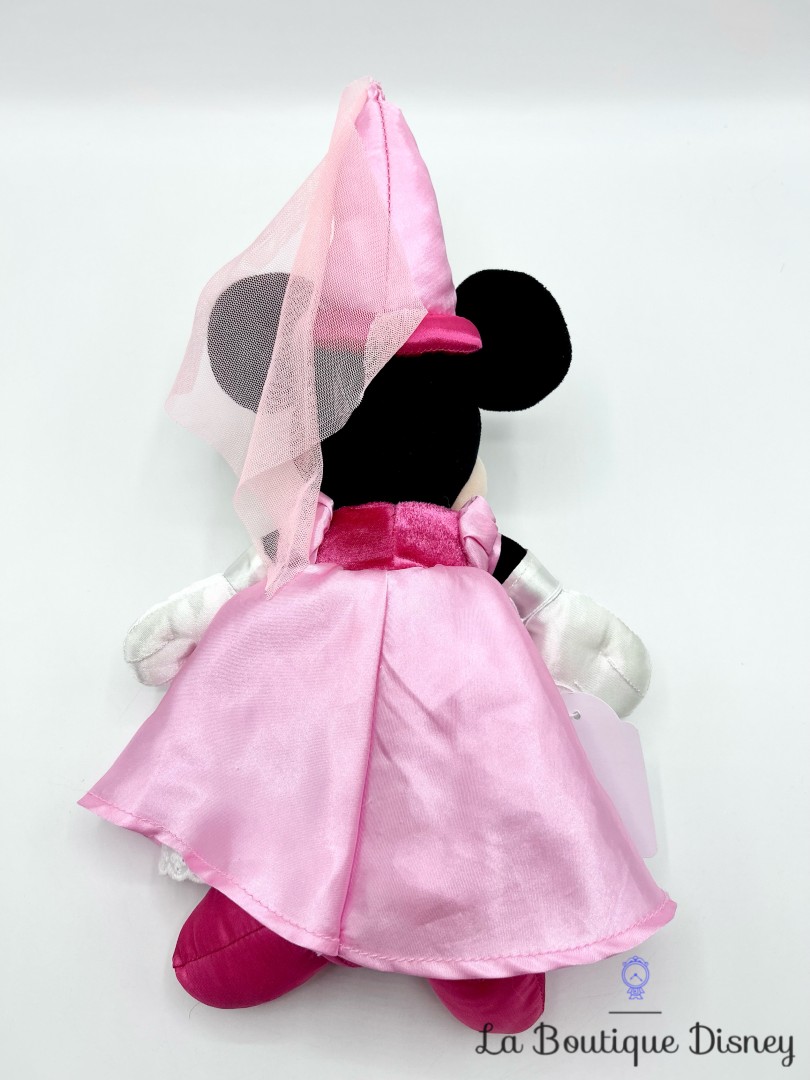 Peluche-Minnie-Mouse-Fée-Disney-Parks-2017-Disneyland-princesse-rose-chapeau-38-cm (5)