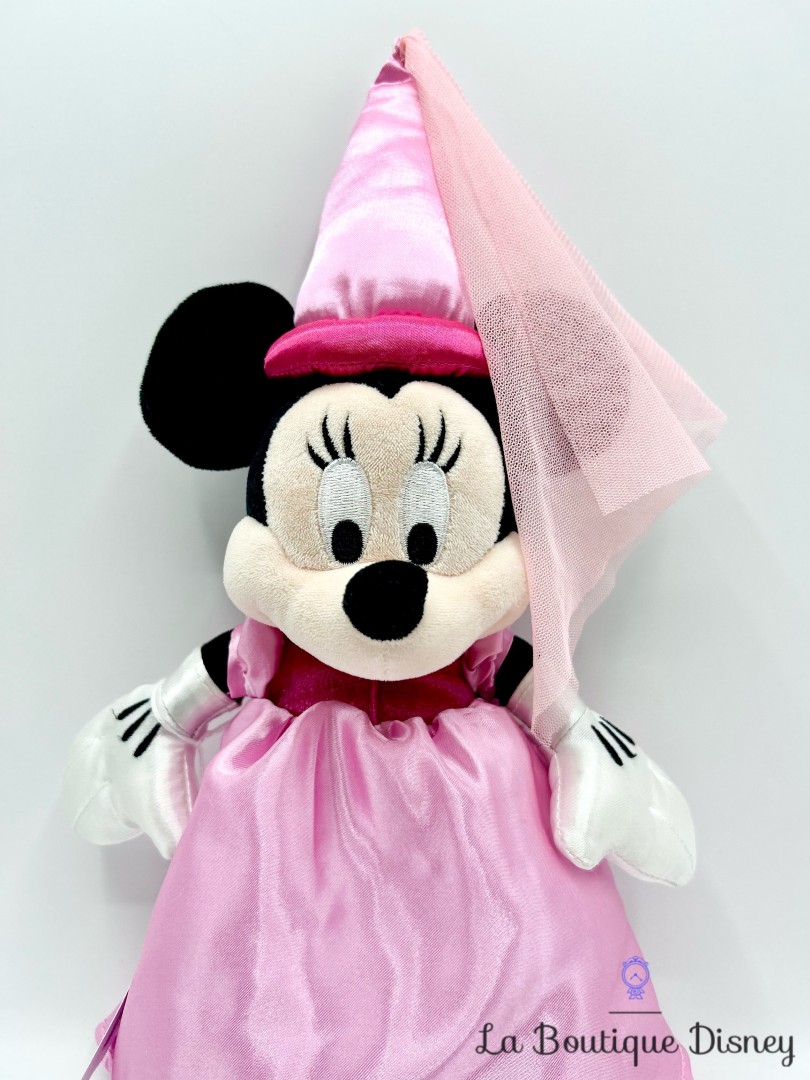 Peluche-Minnie-Mouse-Fée-Disney-Parks-2017-Disneyland-princesse-rose-chapeau-38-cm (6)