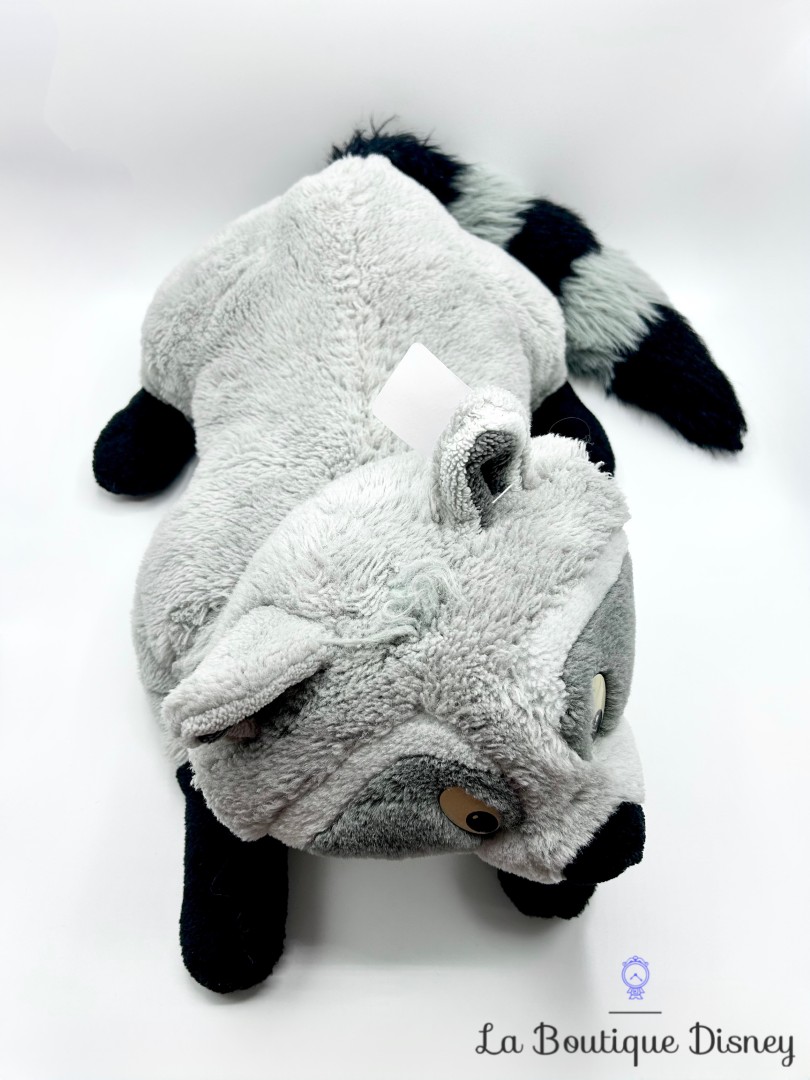 Peluche-Meeko-XXL-Disney-Mattel-1995-Pocahontas-raton-laveur-gris-grand-format-60-cm (5)