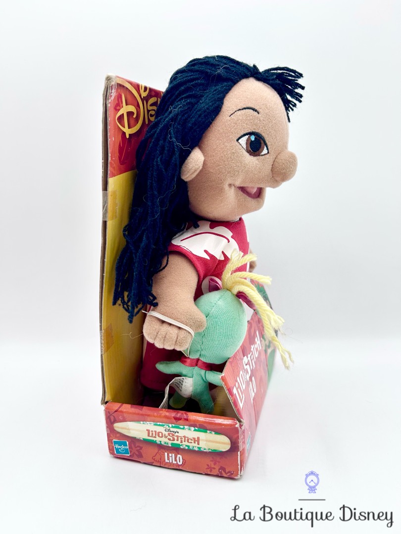 Peluche-Lilo-Souillon-Disney-Hasbro-2002-Lilo-et-Stitch-fille-robe-rouge-30-cm (2)