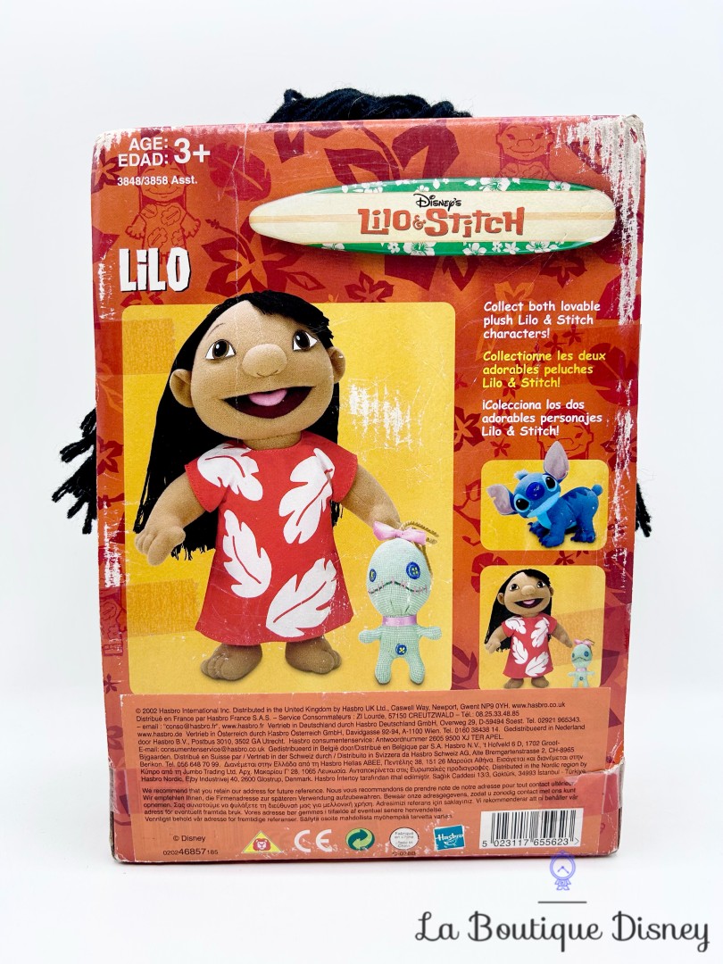 Peluche Lilo Souillon Disney Hasbro 2002 Lilo et Stitch fille robe