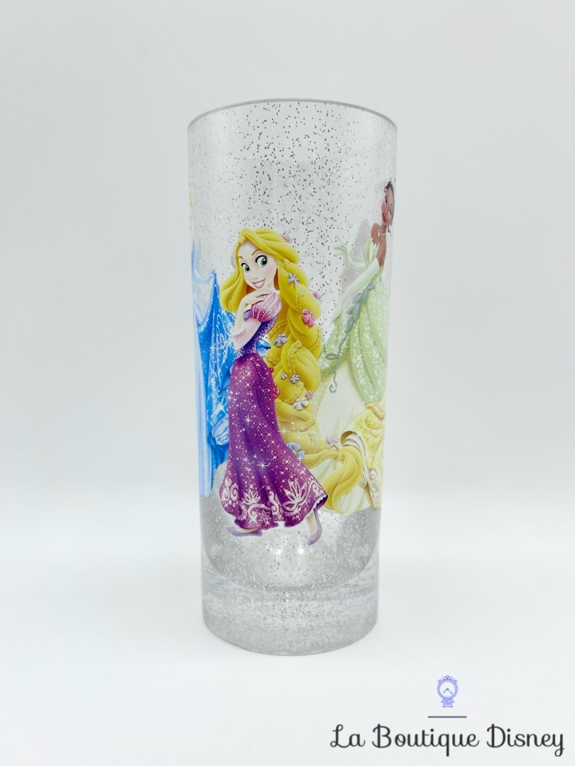 Verre-Princesses-Blanche-Neige-Cendrillon-Raiponce-Tiana-Belle-Disneyland-Paris-Disney-paillettes-plastique (3)