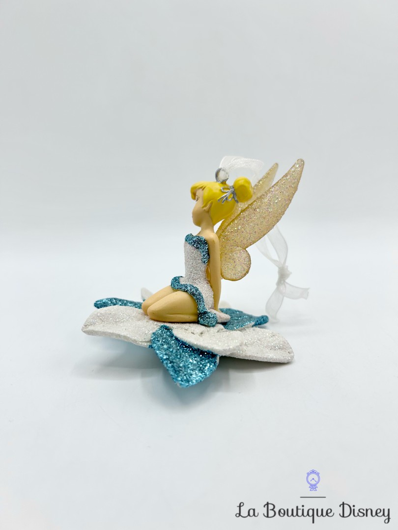 Ornement-Noël-Fée-Clochette-Fleur-Disneyland-Disney-bleu-paillettes-boule-suspension (4)