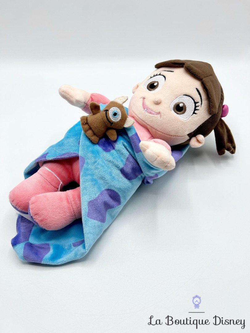 Peluche-Bouh-Monstres-et-Cie-Disney-Babies-Disneyland-Boo-couffin-couverture-bleu-Little-Mikey  (2)