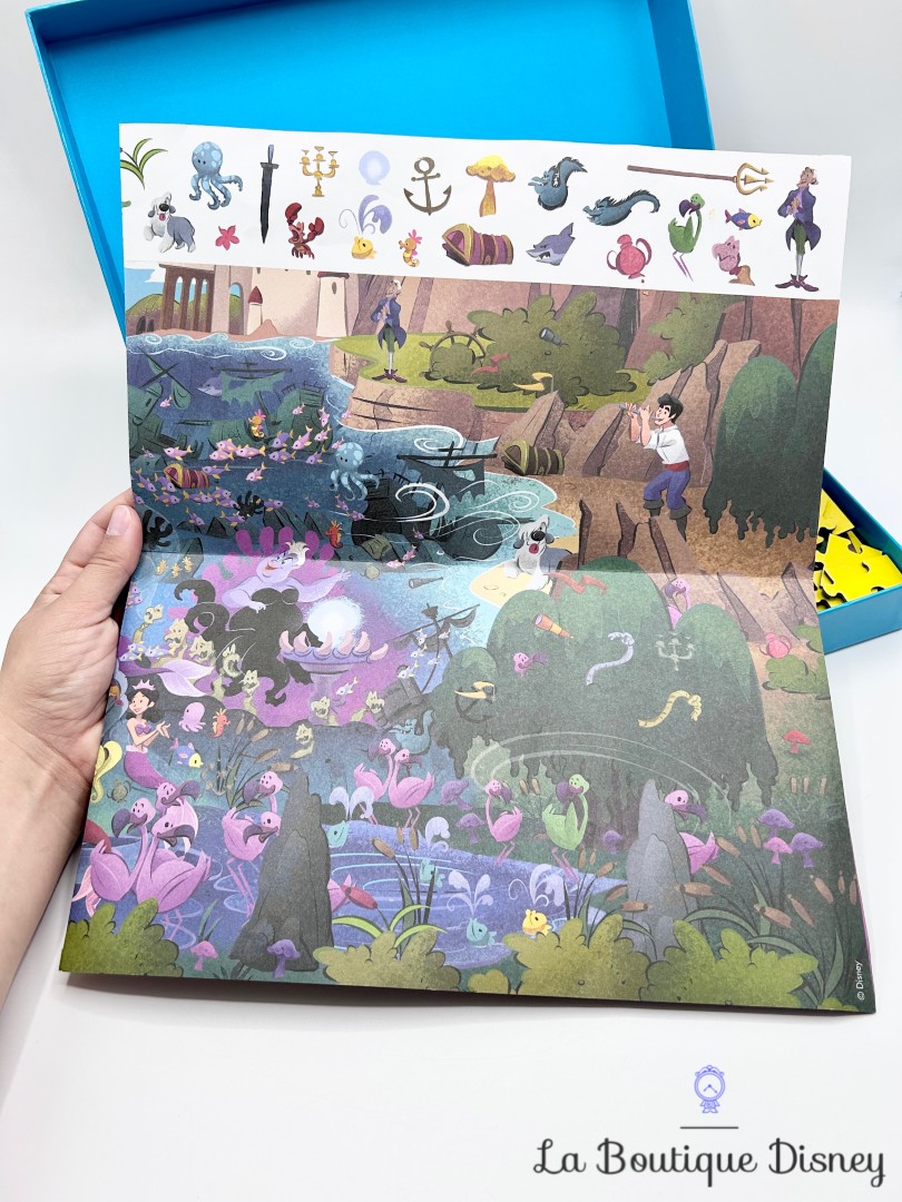 Puzzle-250-pièces-La-Petite-Sirène-Le-Très-Grand-Cherche-et-Trouve-Disney-Hachette (1)