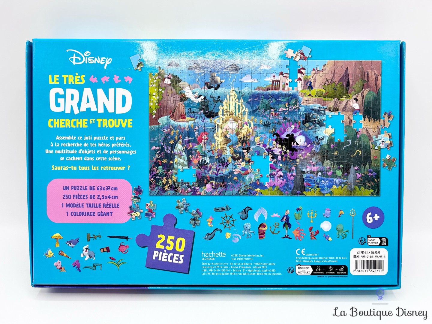 Puzzle-250-pièces-La-Petite-Sirène-Le-Très-Grand-Cherche-et-Trouve-Disney-Hachette (5)