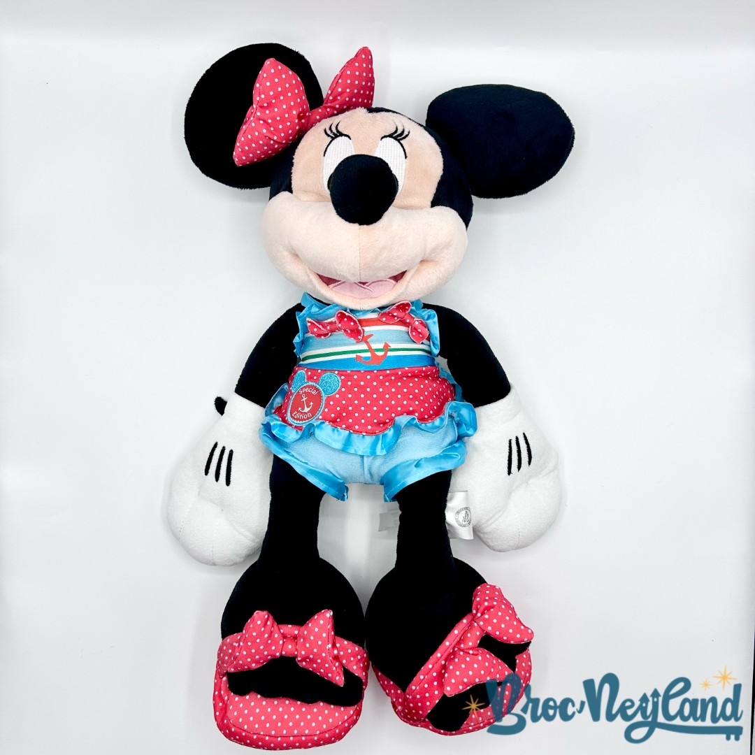 Peluche-Minnie-Mouse-Été-Special-Edition-Disney-Store-maillot-de-bain-écusson-48-cm (7)