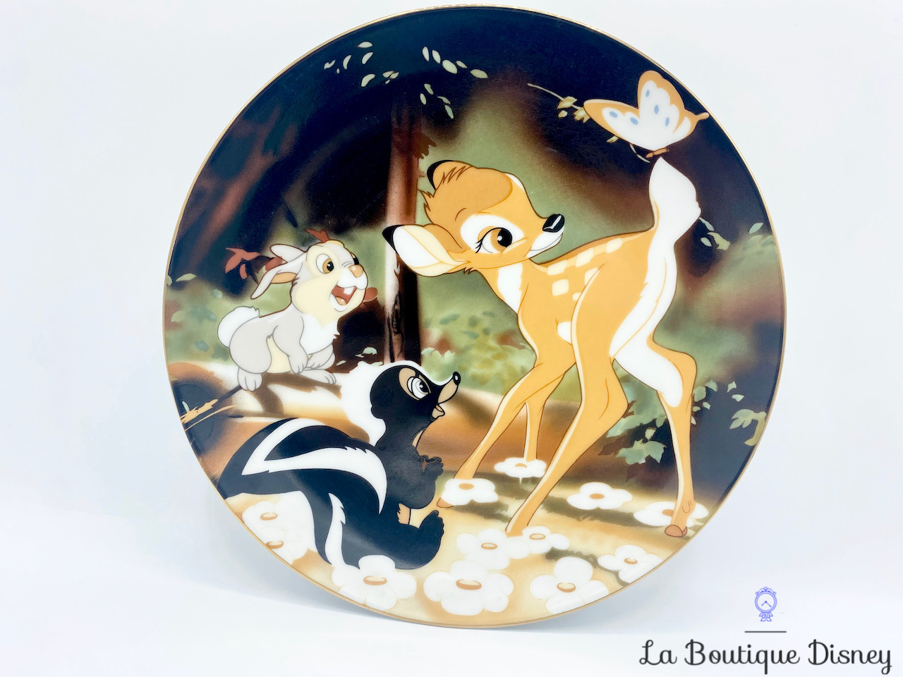 2 assiettes creuses pour enfant, Bambi, Disney 1991, Plastorex - Début de  Série