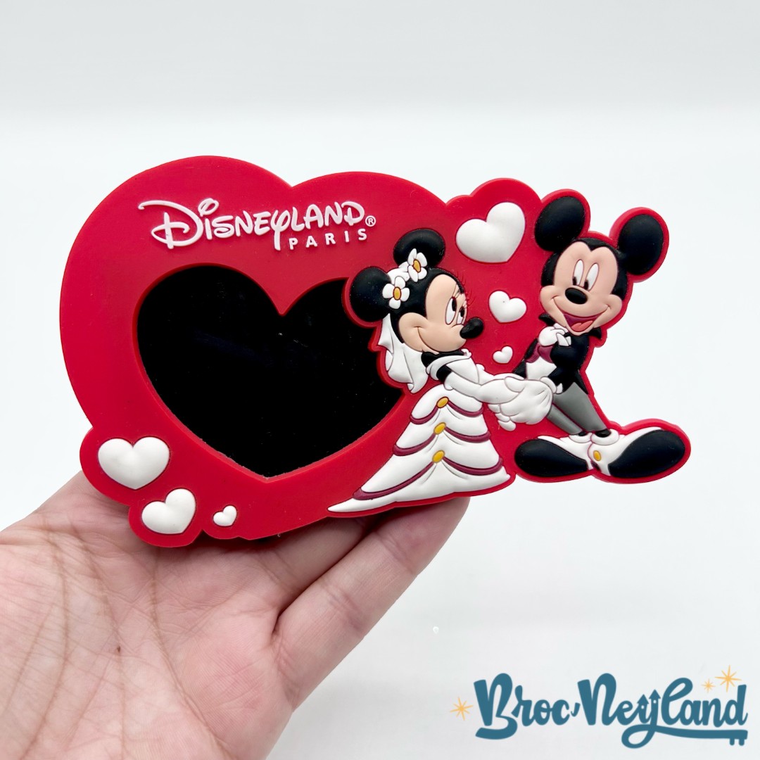 Magnet-cadre-photo-Mickey-Minnie-Mariage-Disneyland-Paris-2015-Disney-coeur-rouge-aimant (1)