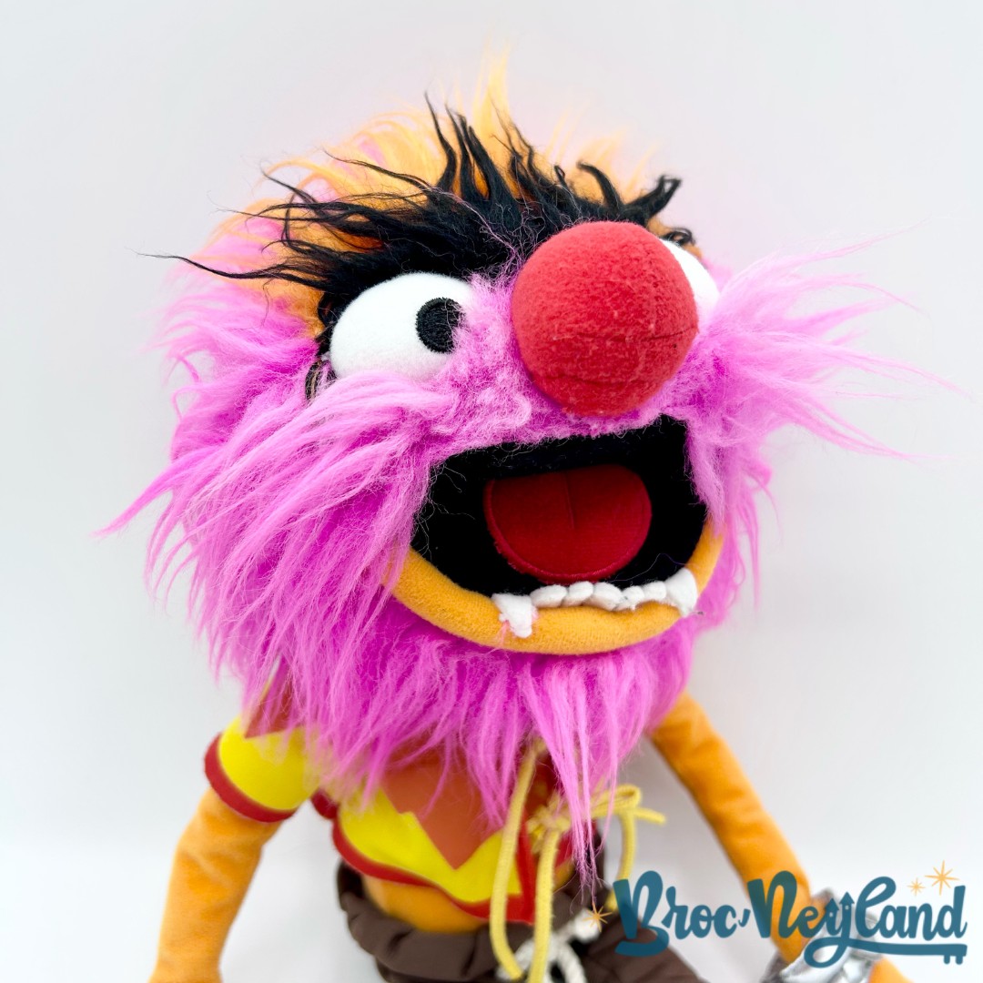 Peluche-Animal-Les-Muppets-Disney-Store-2012-orange-écusson-48-cm (3)