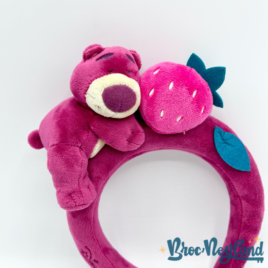 Serre-tête-Oreilles-Lotso-peluche-Disney-Parks-2024-ears-Toy-Story-ours-rose-fraise (2)