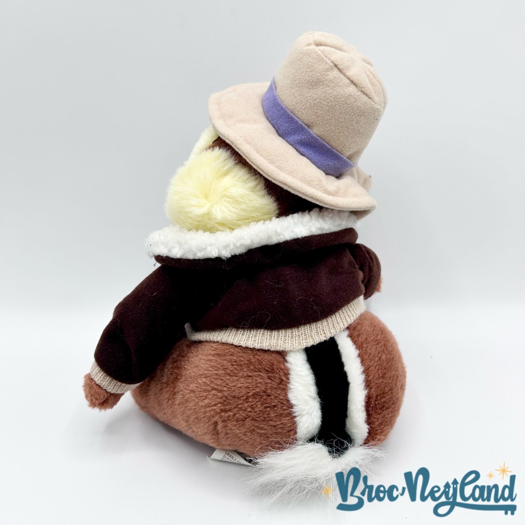 Peluche-Tic-Rescue-Rangers-Euro-Disney-Disneyland-Paris-vintage-Tic-et-Tac-écureuil-chapeau-aventurier-22-cm (4)