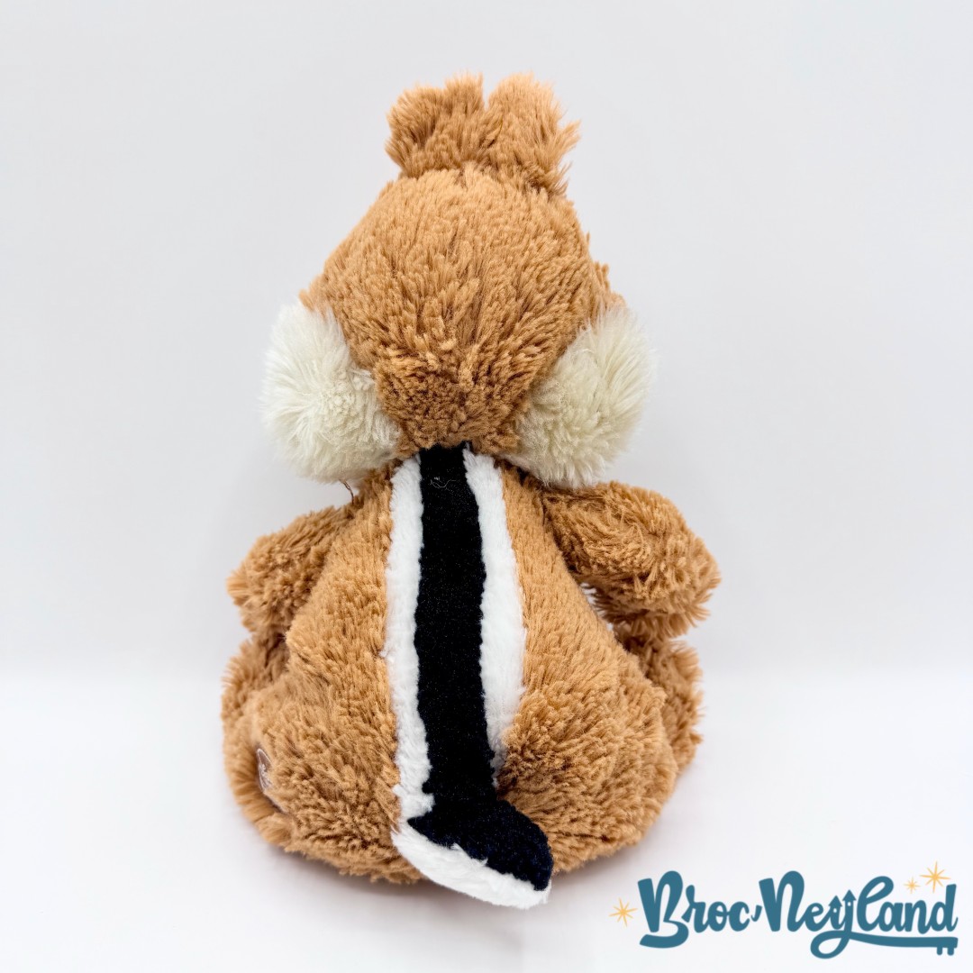 Peluche-Tac-Disney-Store-Tic-et-Tac-écureuil-marron-poils-longs-écusson-26-cm (5)