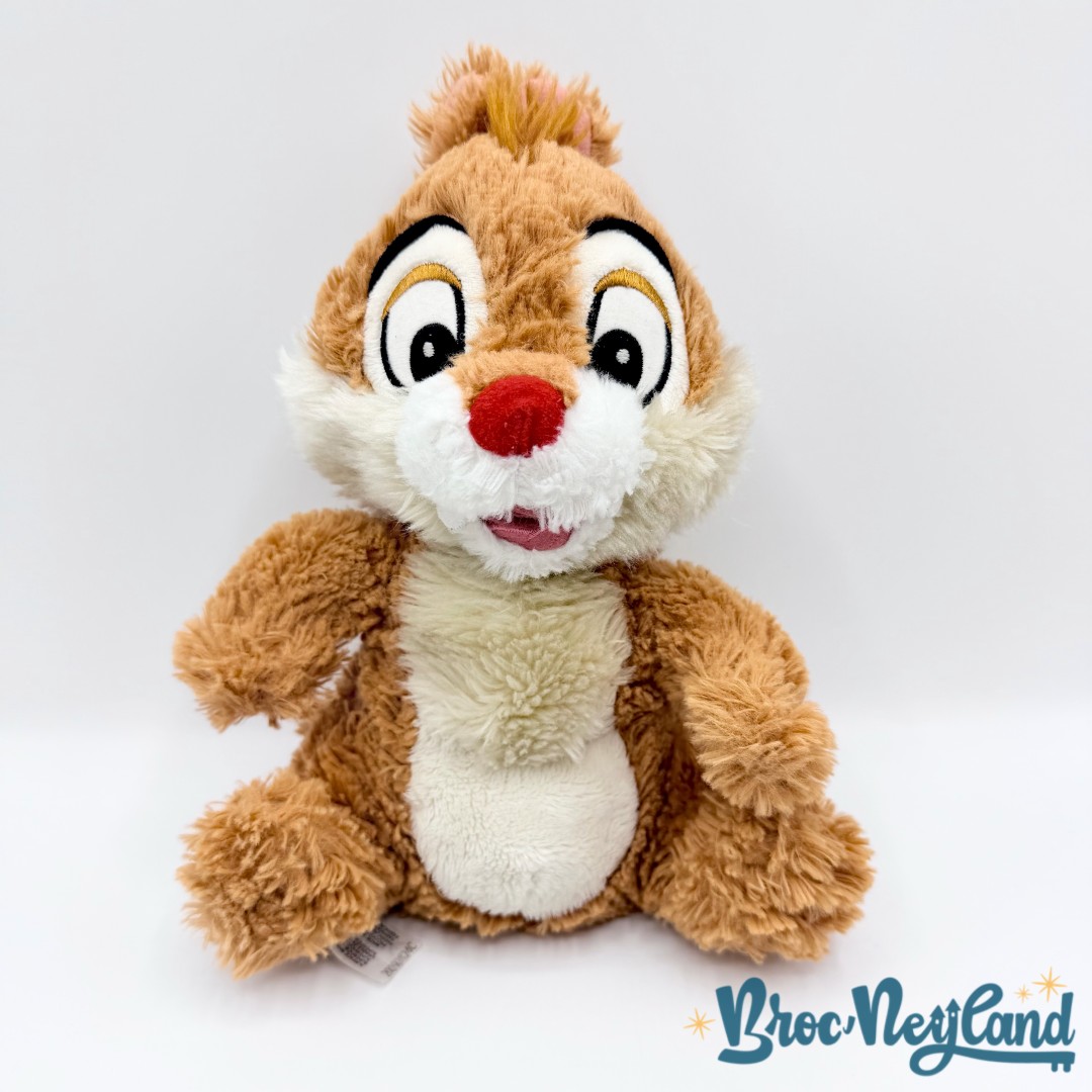 Peluche-Tac-Disney-Store-Tic-et-Tac-écureuil-marron-poils-longs-écusson-26-cm (1)