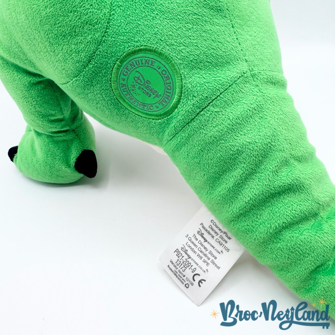 Peluche-Rex-Toy-Story-Disney-Store-2013-dinosaure-vert-écusson-35-cm (5)