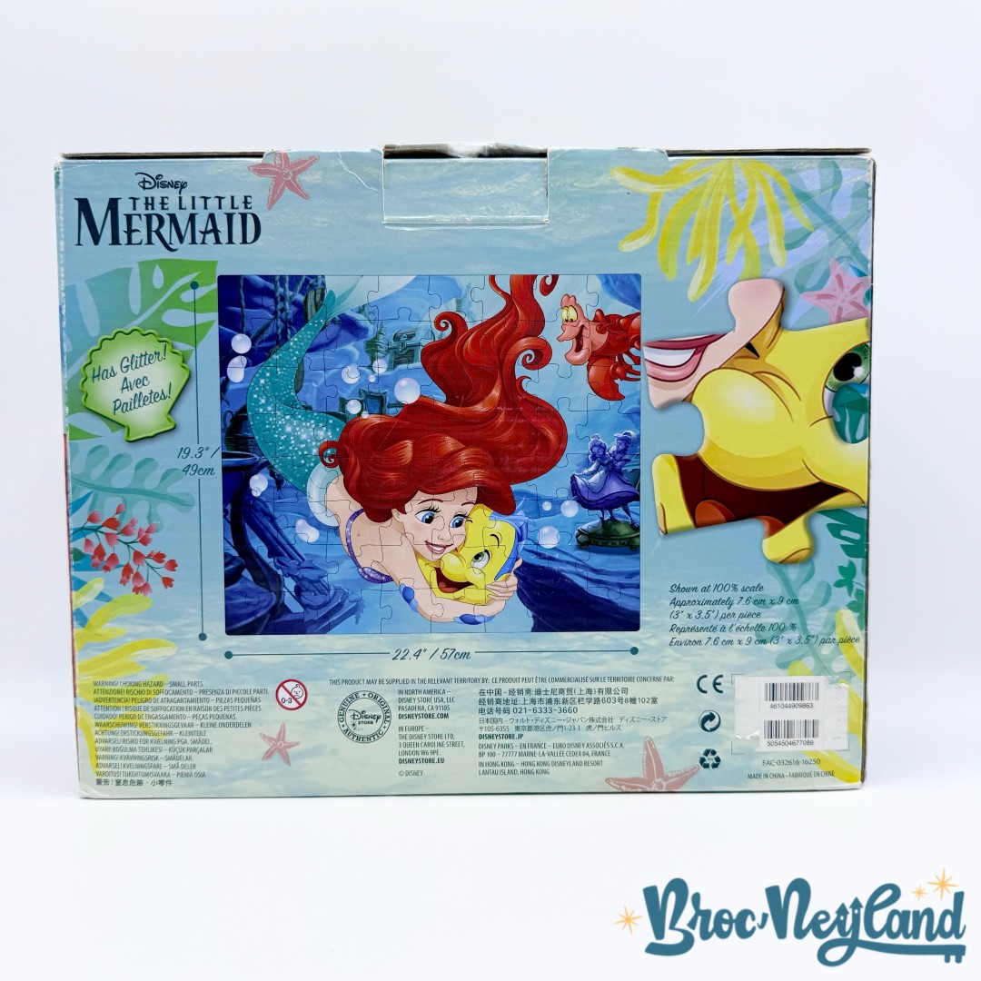 Puzzle-64-pièces-La-Petite-Sirène-Disney-Store-2016-paillettes (4)