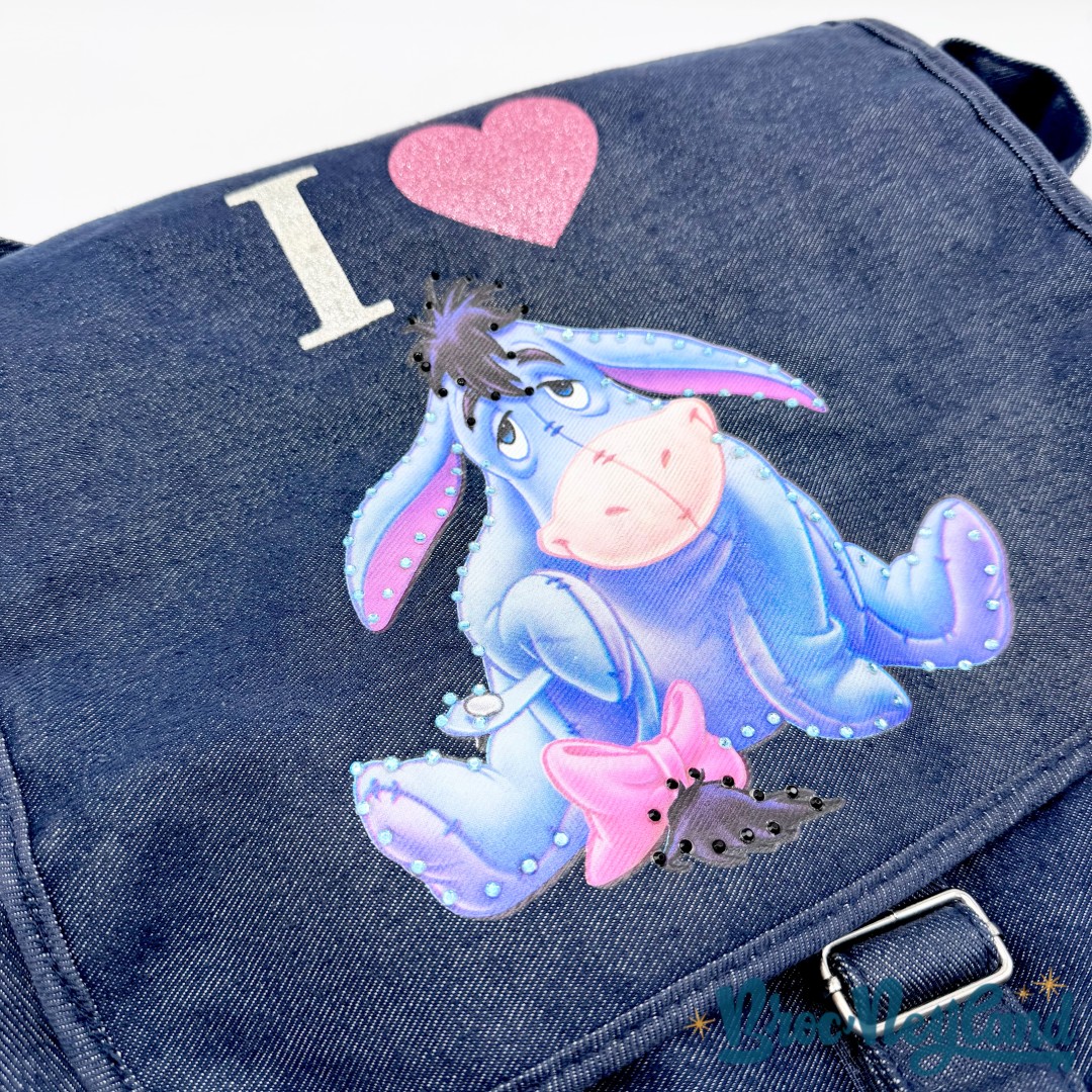 Sac-besace-I-Love-Bourriquet-Disneyland-Paris-Disney-bandoulière-jean-rose (2)
