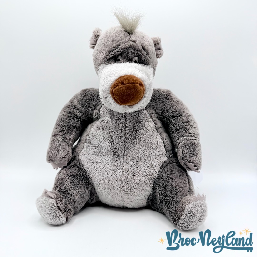 Peluche-Baloo-Le-Livre-de-la-Jungle-Disney-Store-ours-gris-écusson-30-cm (4)