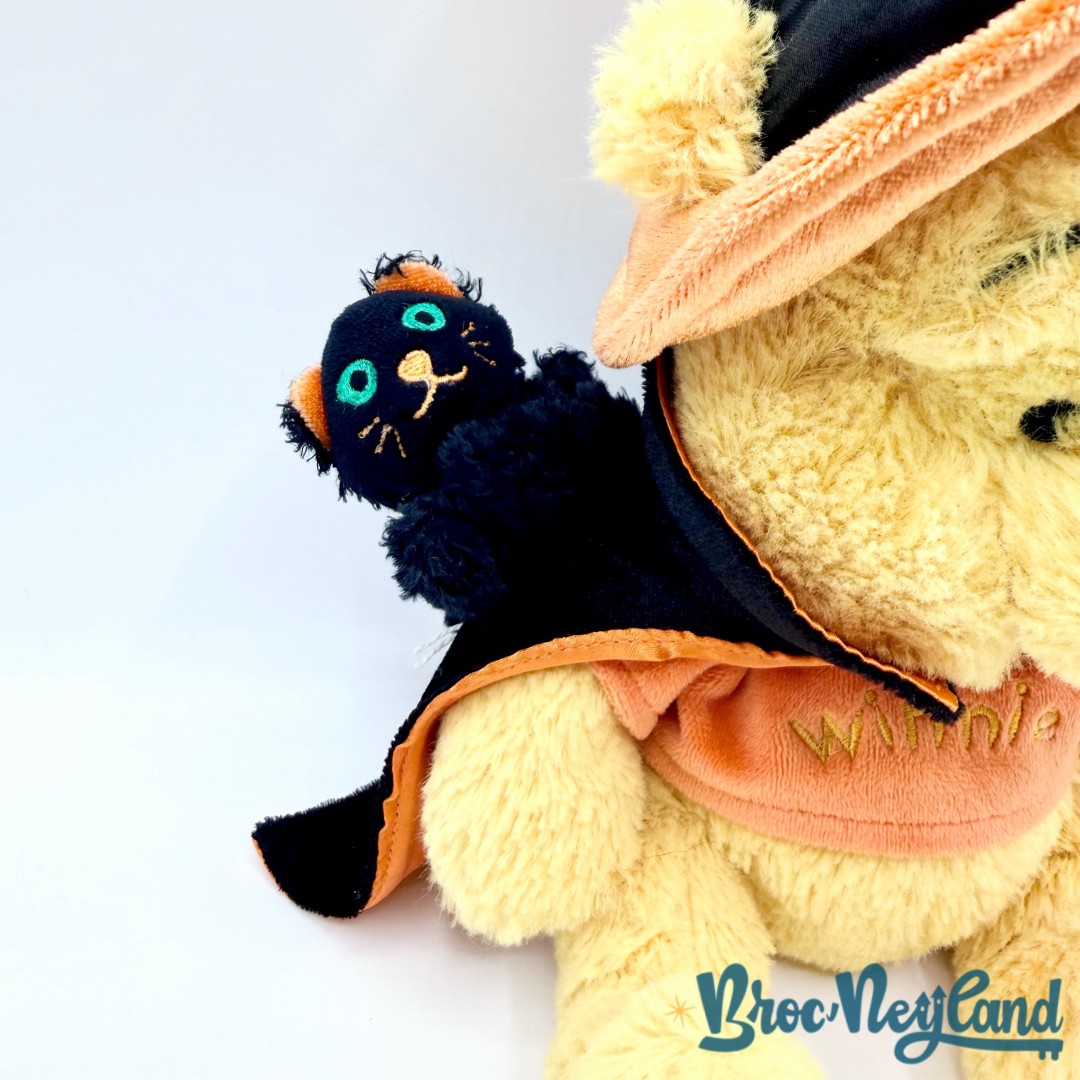 Peluche-Winnie-ourson-Halloween-Disneyland-Paris-Disney-sorcier-chat-noir-25-cm (4)
