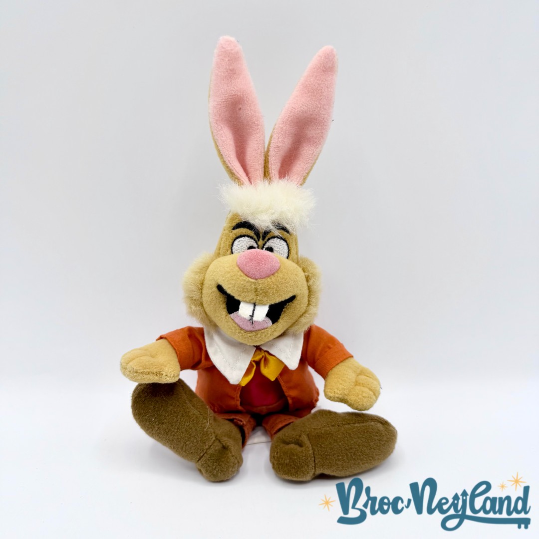 Peluche-Lièvre-de-Mars-Disney-Store-Alice-au-pays-des-merveilles-lapin-vintage-25-cm (5)