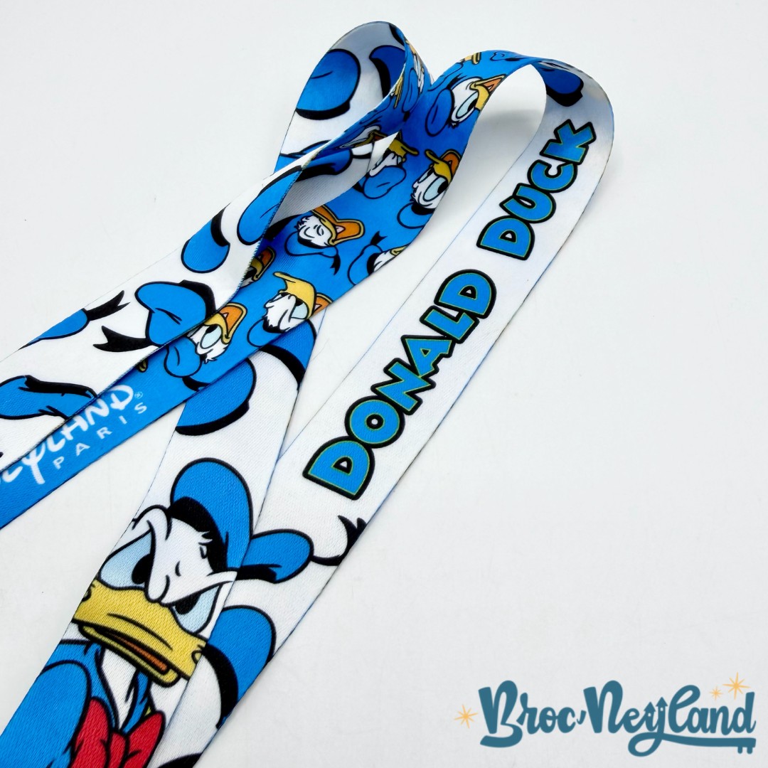 Lanière-Pins-Donald-Duck-Disneyland-2021-Disney-bleu-cordon-tour-de-cou (1)