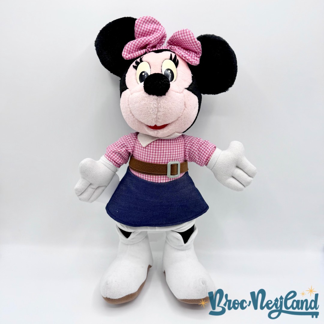 Peluche-Minnie-Mouse-Cow-Boy-Euro-Disney-Disneyland-aventurier-western-vintage-38-cm (2)
