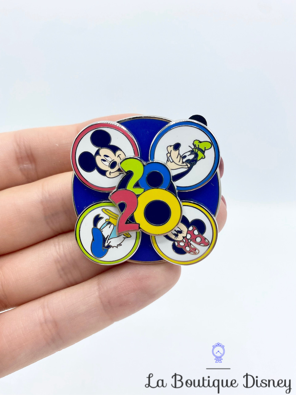 Pin\'s Date 2020 Spinner Mickey Dingo Minnie Donald Disneyland Paris Disney rond rotatif 141967