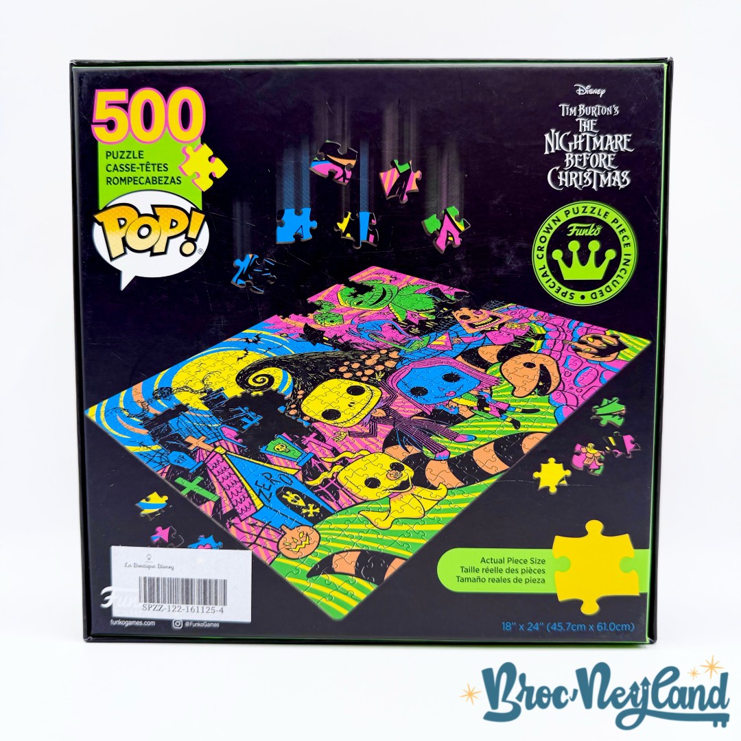 Puzzle-500-pièces-POP-étrange-Noël-de-Mr-Jack-Black-Light-Disney-Funko-Games-casse-têtes  (4)