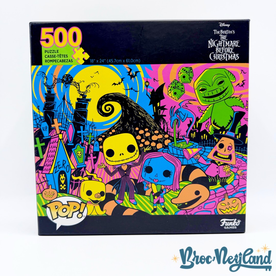 Puzzle-500-pièces-POP-étrange-Noël-de-Mr-Jack-Black-Light-Disney-Funko-Games-casse-têtes  (3)