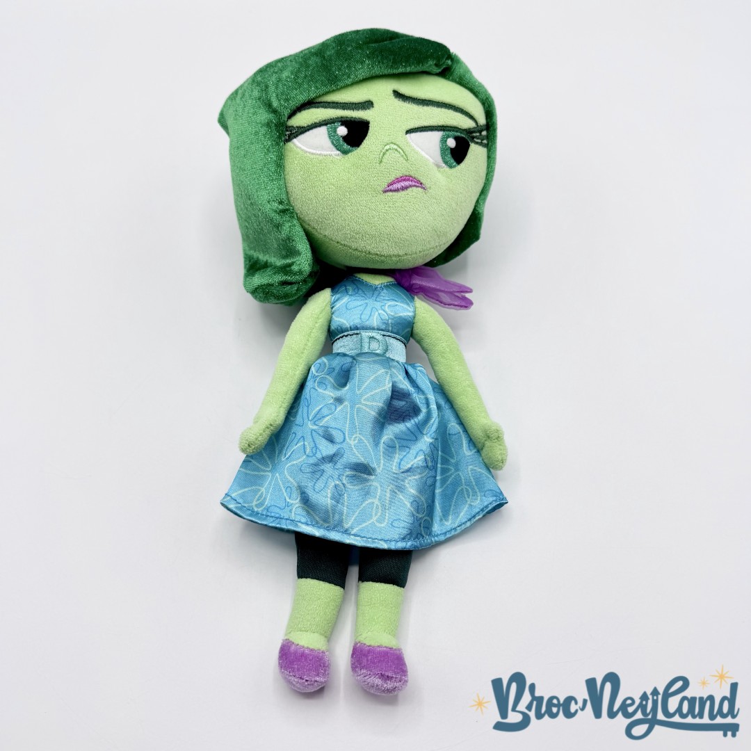 Peluche-Dégout-Vice-Versa-Disney-Store-2015-poupée-verte-30-cm (1)