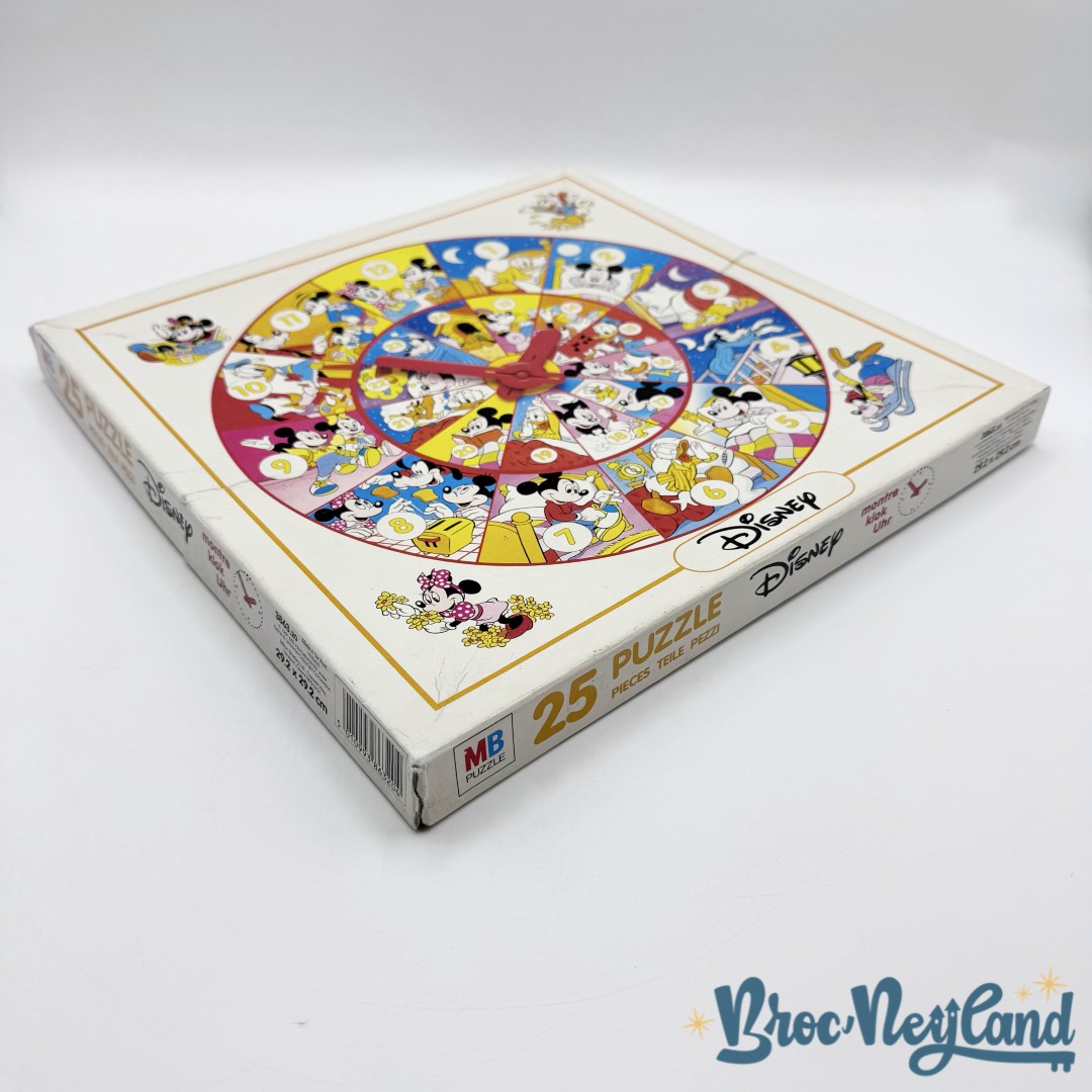 Puzzle-25-pièces-Horloge-Mickey-et-ses-amis-Disney-MB-vintage-montre (5)