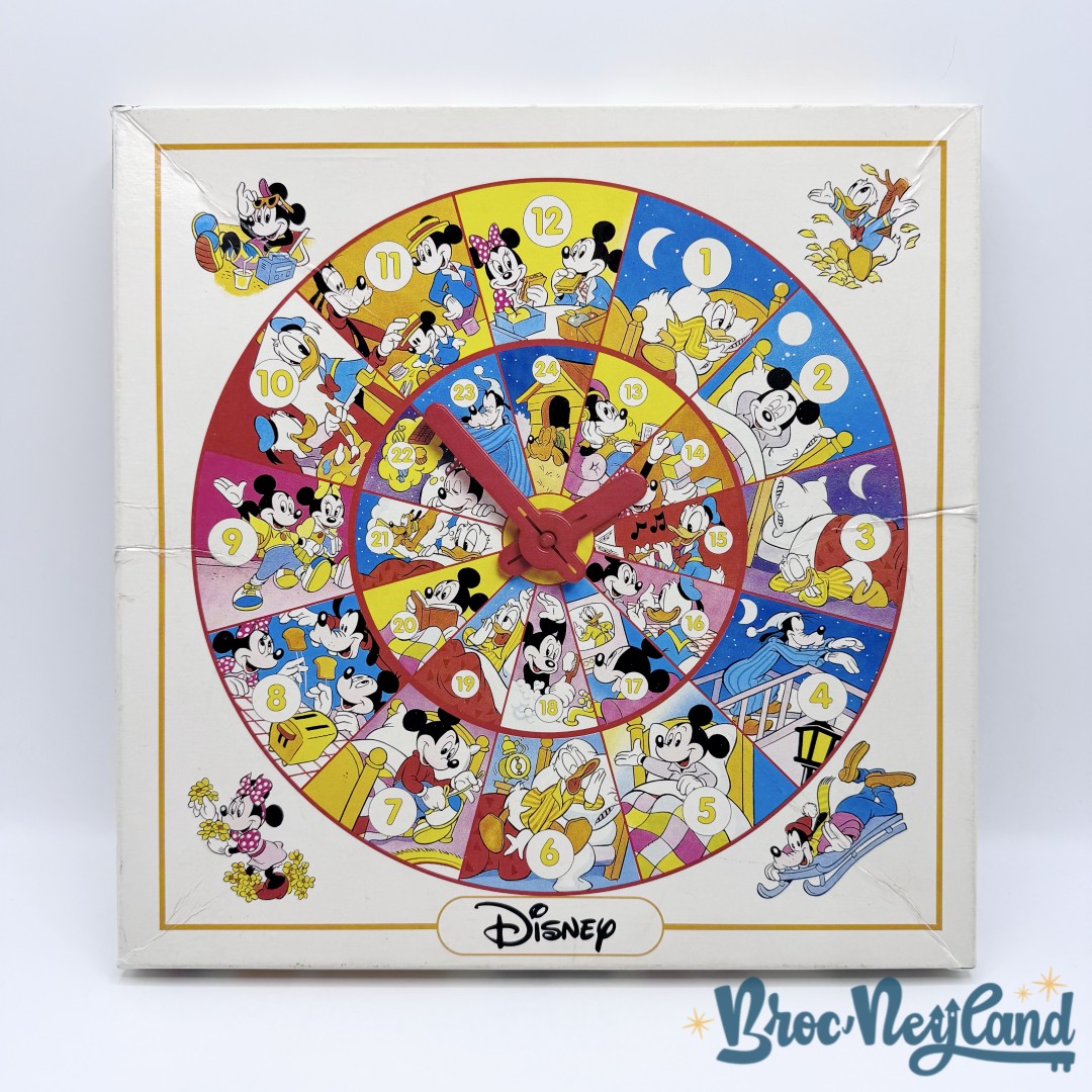 Puzzle-25-pièces-Horloge-Mickey-et-ses-amis-Disney-MB-vintage-montre (2)
