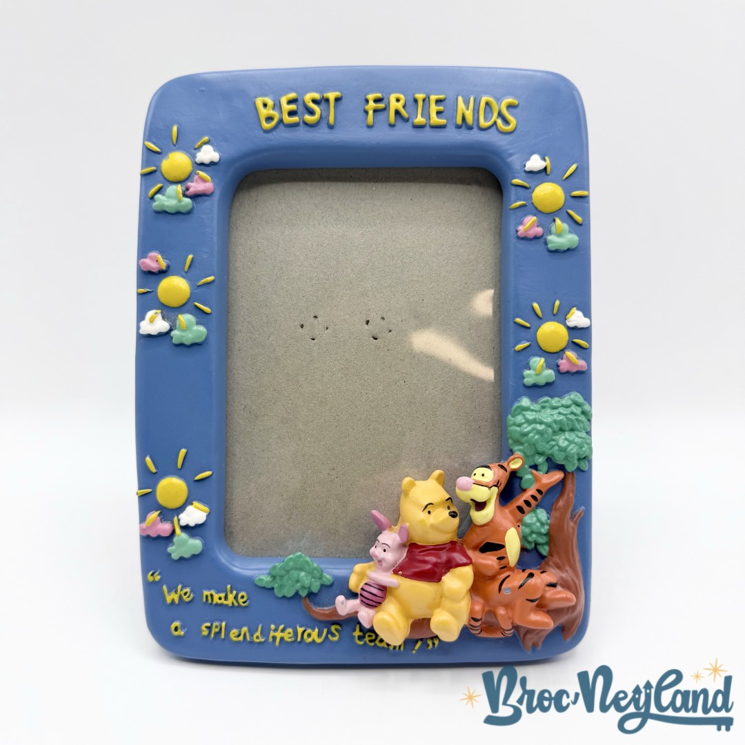 Cadre-photo-Winnie-ourson-Tigrou-Porcinet-Best-friends-Disney-résine-bleu (1)