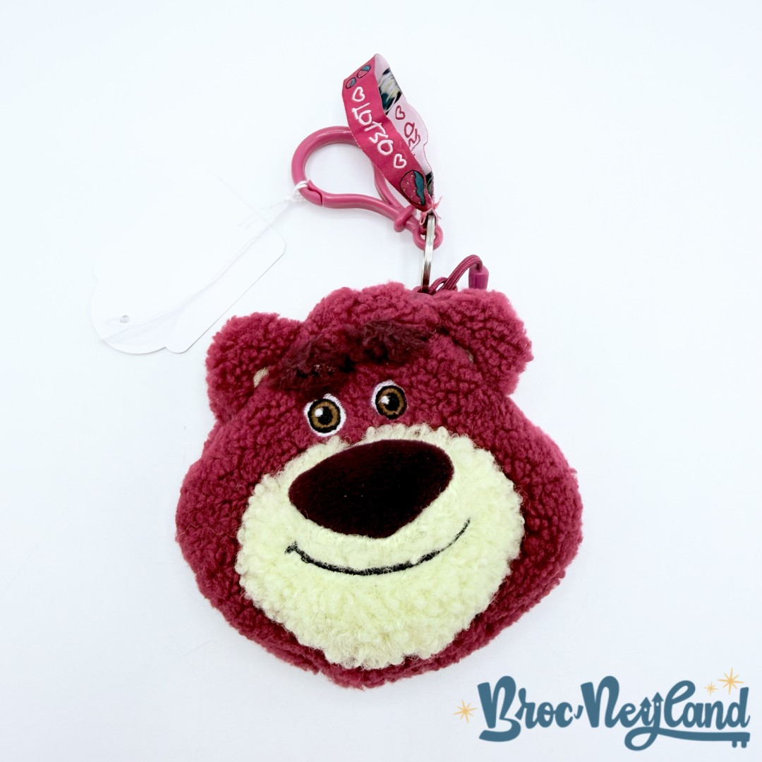 Porte-Monnaie-Lotso-Toy-Story-3-Disney-Store-porte-clés-peluche-ours-tête-rose (3)