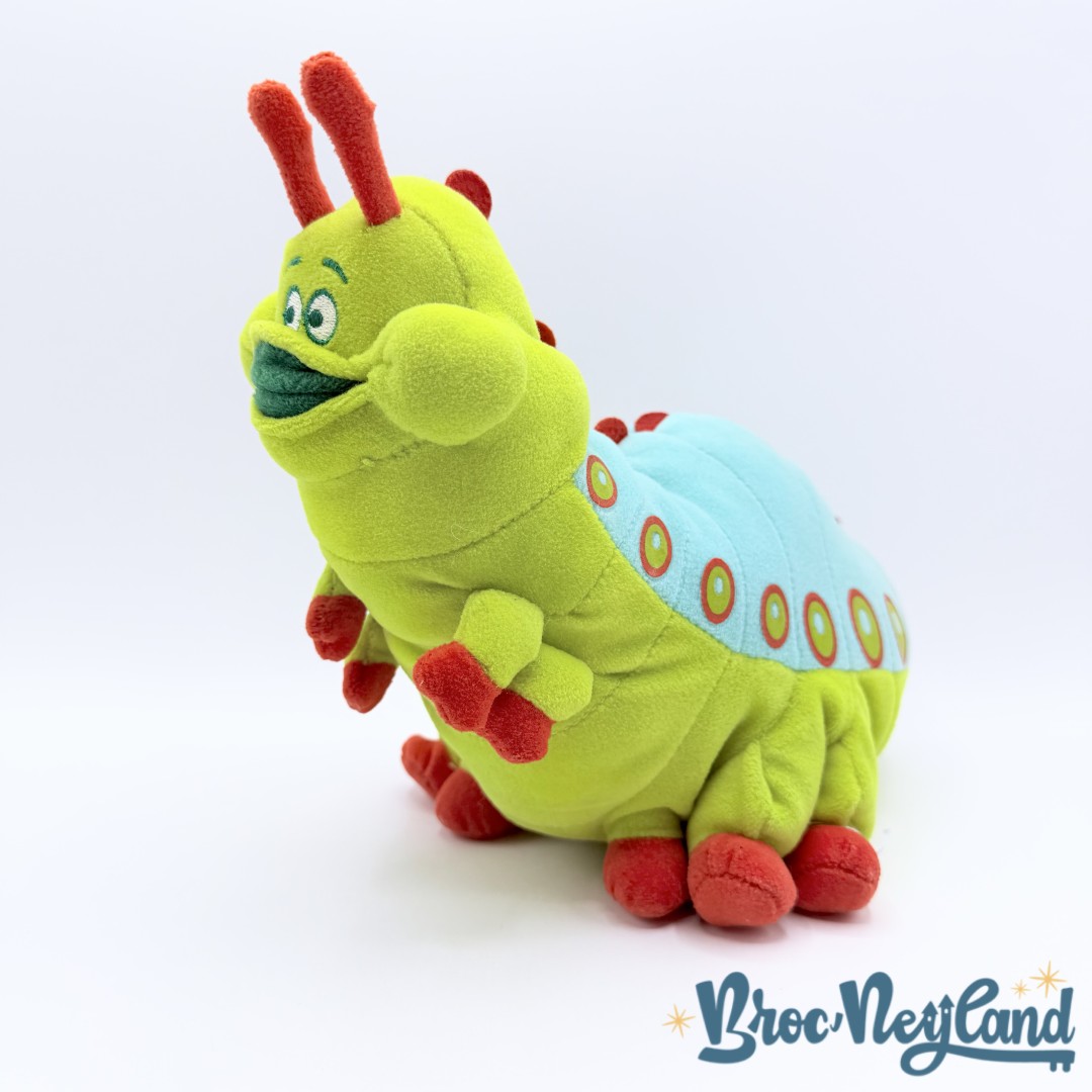 Peluche-Heimlich-1001-Pattes-Disney-Store-chenille-verte-30-cm (5)
