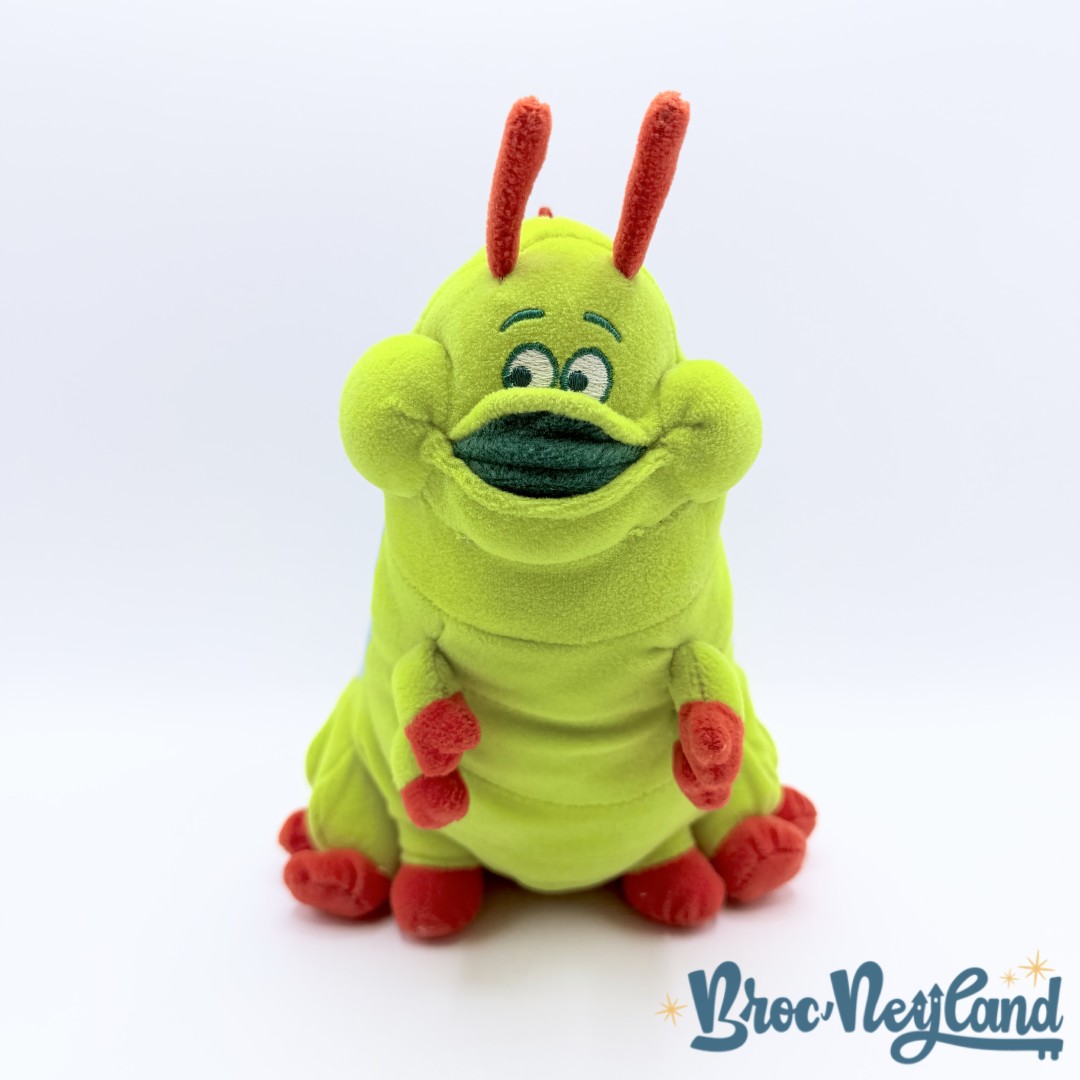Peluche-Heimlich-1001-Pattes-Disney-Store-chenille-verte-30-cm (6)