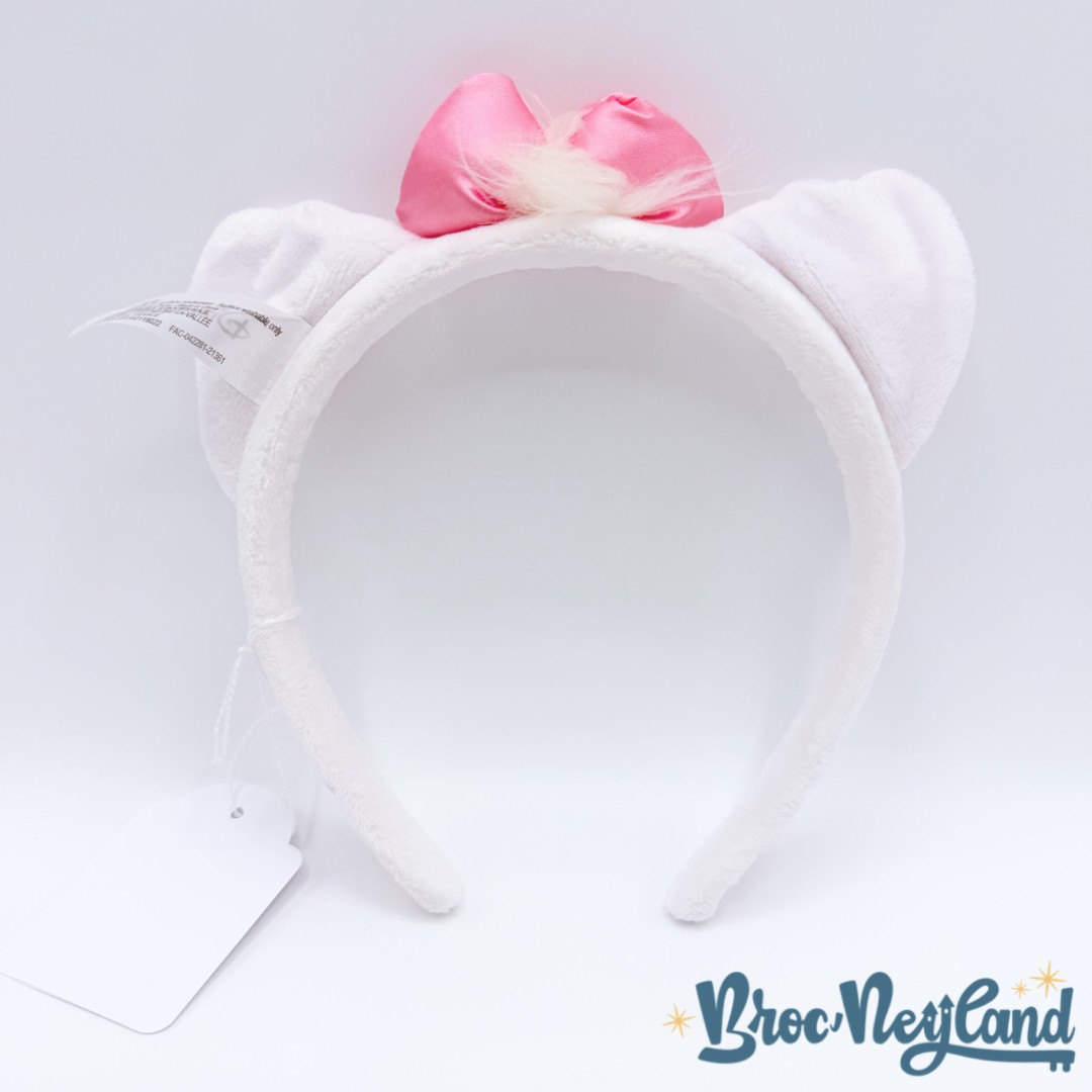 Serre-tête-Oreilles-Marie-Les-aristochats-Disneyland-Paris-2021-Disney-ears-chat-blanc (2)