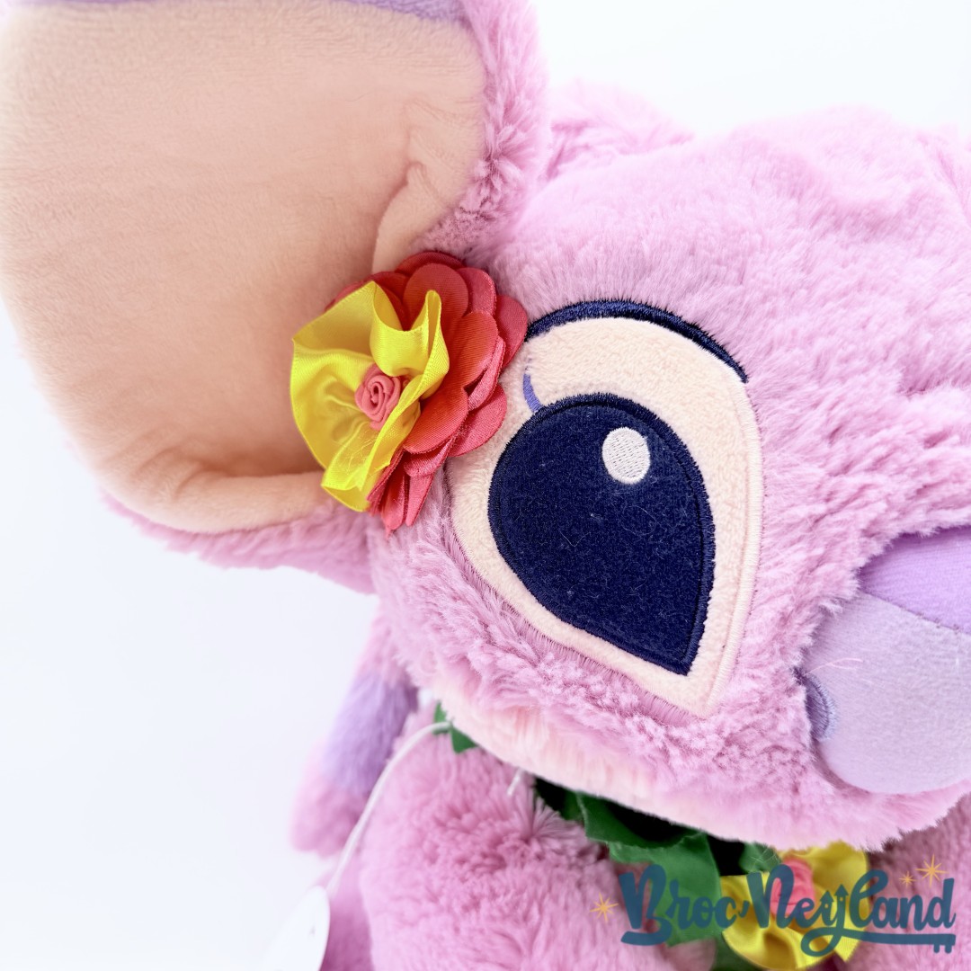Peluche-Angel-Hawaiienne-Disneyland-Paris-2017-Disney-Lilo-Stitch-rose-fleurs-38-cm (2)
