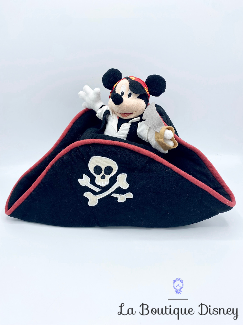 Chapeau Mickey Pirates des Caraïbes Disneyland Paris Disney tricorne noir tête de mort