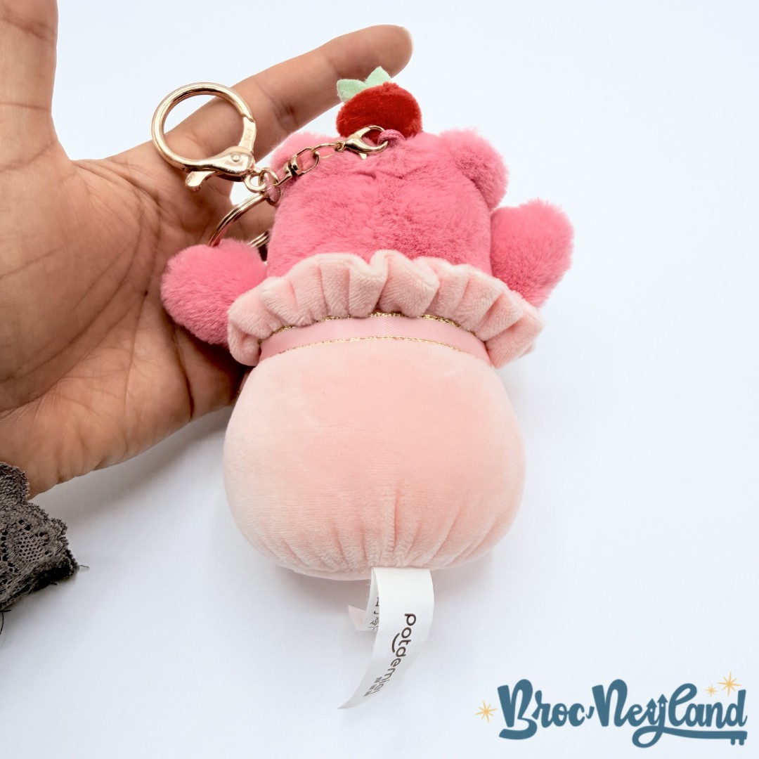 Porte-clés-Lotso-Disney-Pot-de-Miel-Toy-Story-peluche-ours-rose-keychain-13-cm (1)