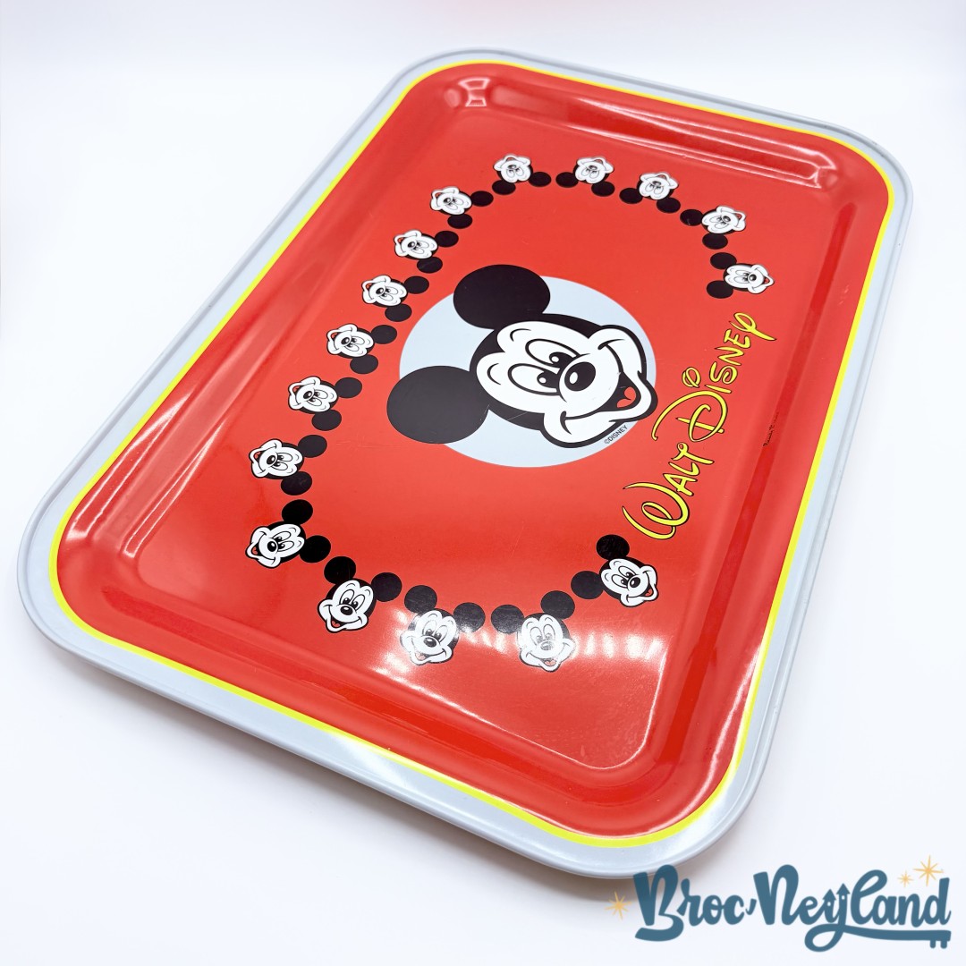Plateau-Mickey-Mouse-Walt-Disney-vintage-métal-rouge (2)
