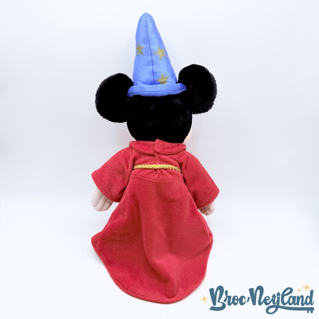 Peluche-Mickey-Mouse-Fantasia-Disneyland-Paris-Disney-vintage-chapeau-magicien-45-cm (6)