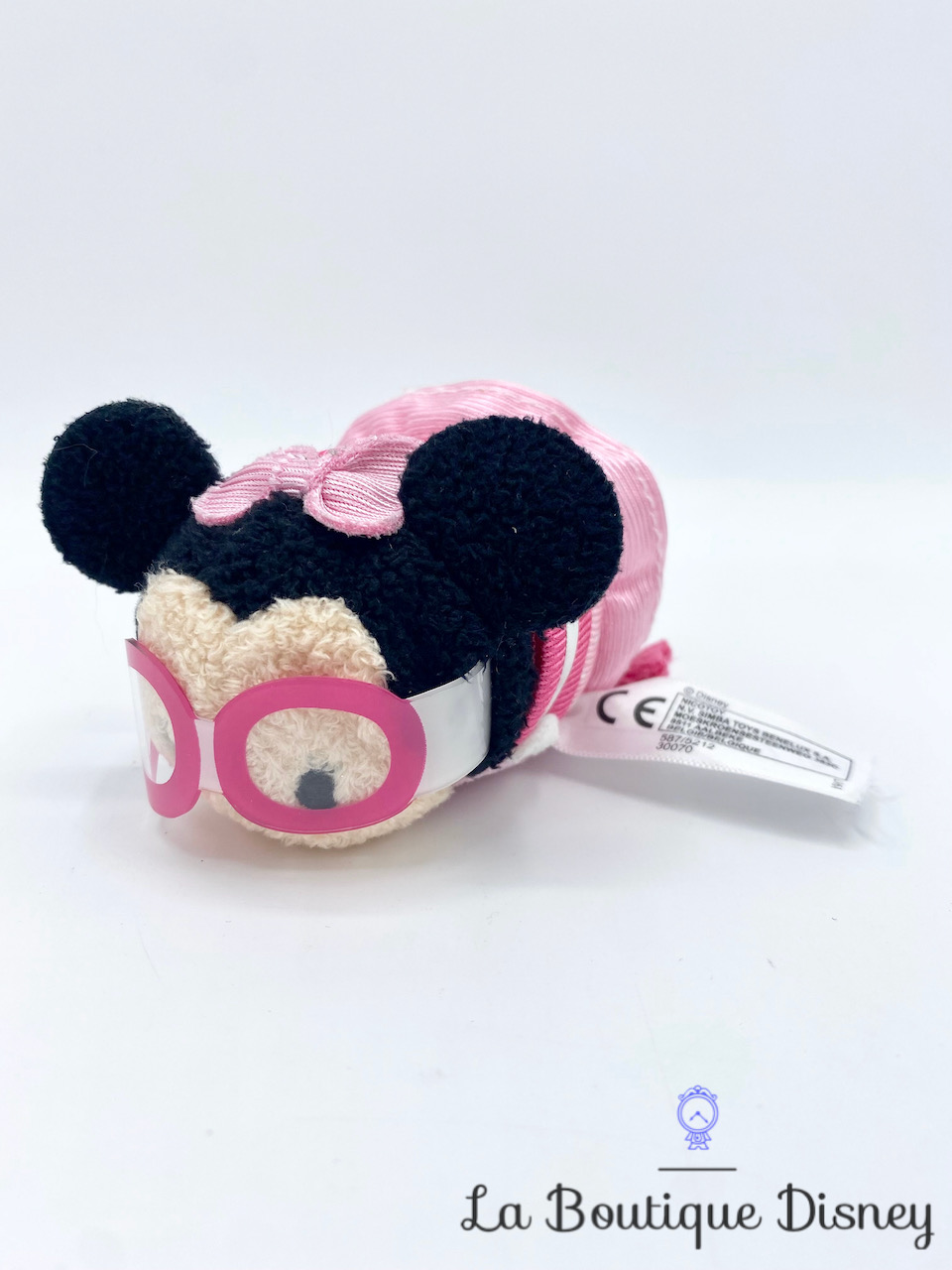 Peluche Tsum Tsum Minnie Mouse Lunettes Disney Nicotoy rose