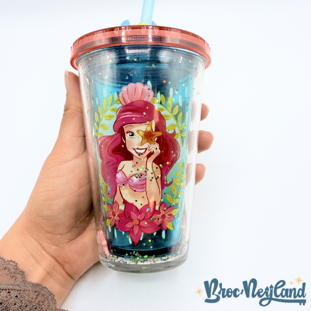 Gobelet-paille-Ariel-La-Petite-Sirène-Disney-Store-2023-verre-plastique-double-paroi (1)